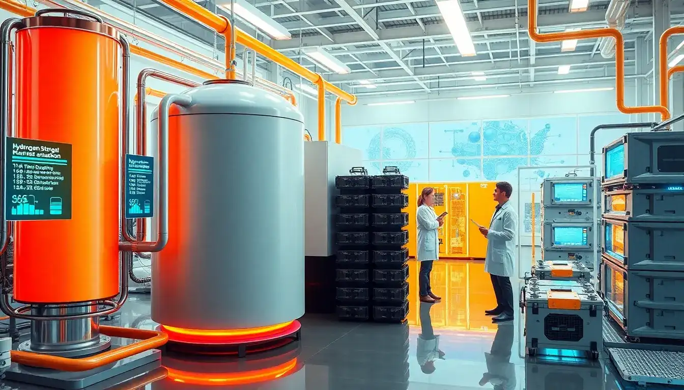 How does the scalability of hydrogen storage systems compare to battery storage