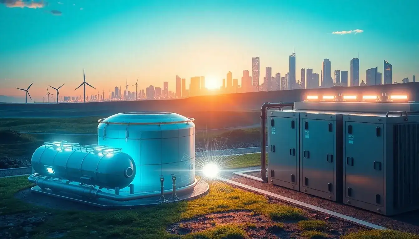 What are the main advantages of hydrogen storage systems over battery storage