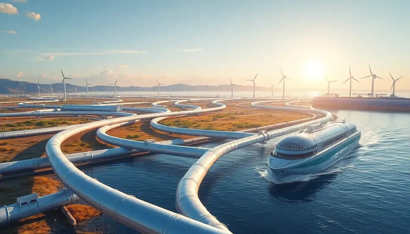 What advancements are being made in hydrogen pipelines and ammonia carriers