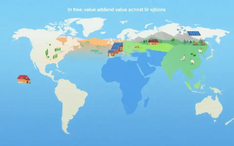 What are the differences in value added by solar panels in various regions