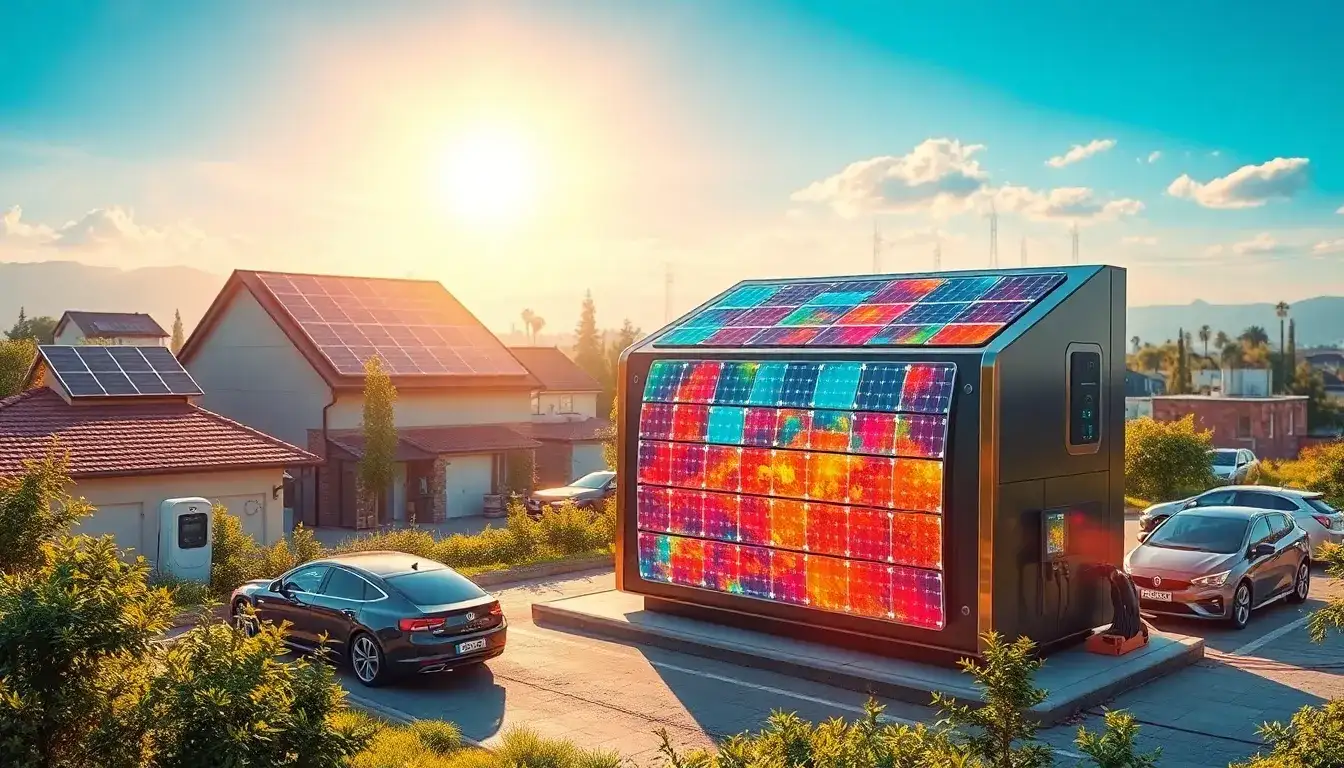 What advancements in solar batteries are expected from integrating perovskite solar cells