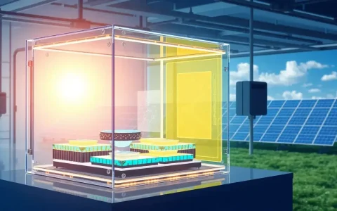 How does ambient storage improve the efficiency of perovskite solar cells