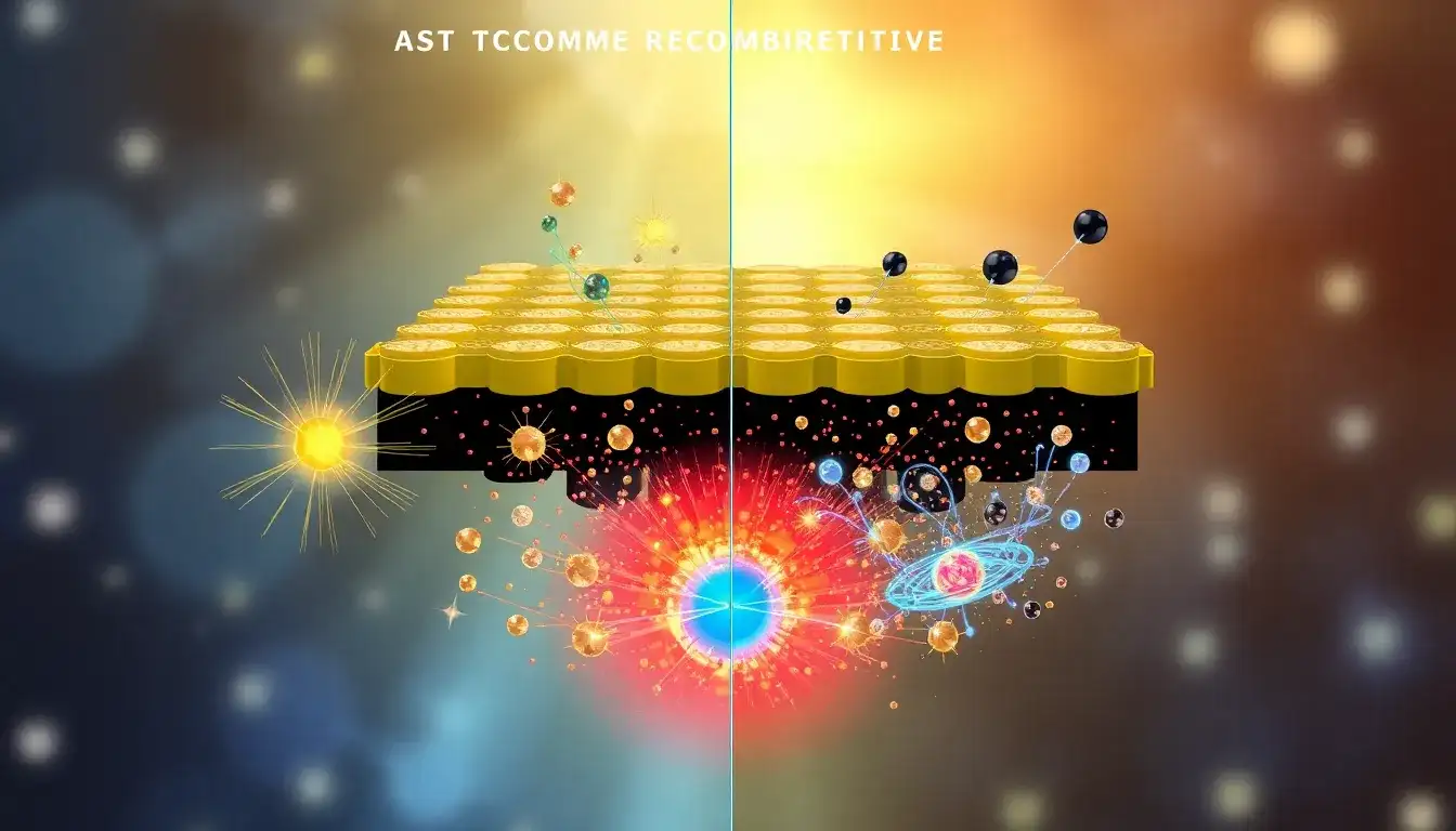 How does the charge recombination mechanism change after ambient storage
