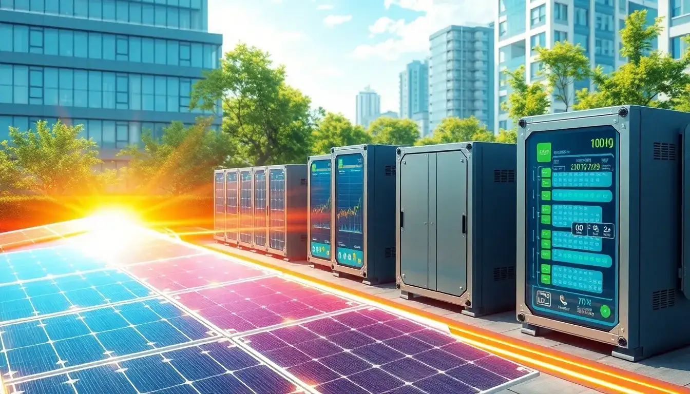 How does the integration of perovskite solar cells with energy storage systems impact overall efficiency