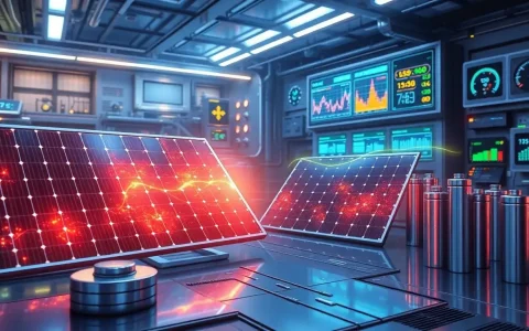 How does the efficiency of perovskite solar cells change over time with storage