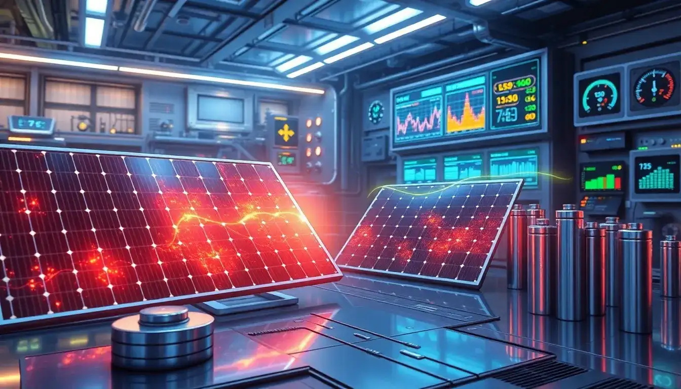 How does the efficiency of perovskite solar cells change over time with storage