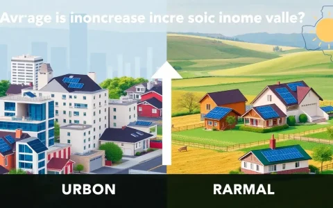 What is the average increase in home value due to solar panels in urban versus rural areas