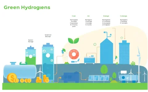 How does green hydrogen compare to other energy storage solutions in terms of cost and efficiency