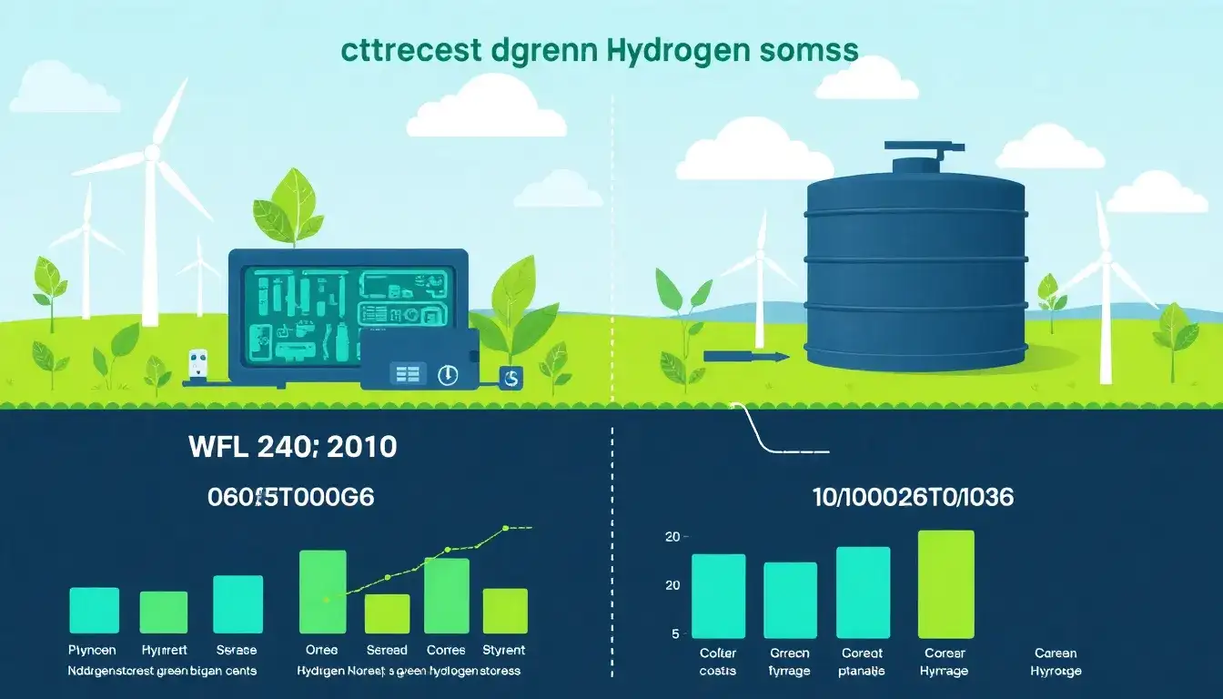 How does the cost of green hydrogen storage compare to traditional methods