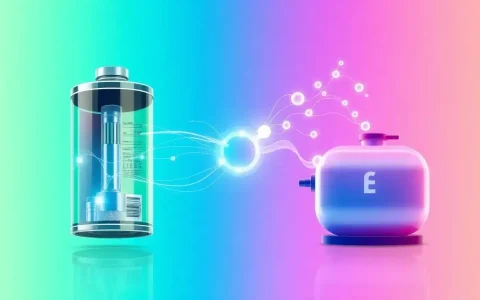 How does the energy density of lithium-ion batteries compare to that of hydrogen