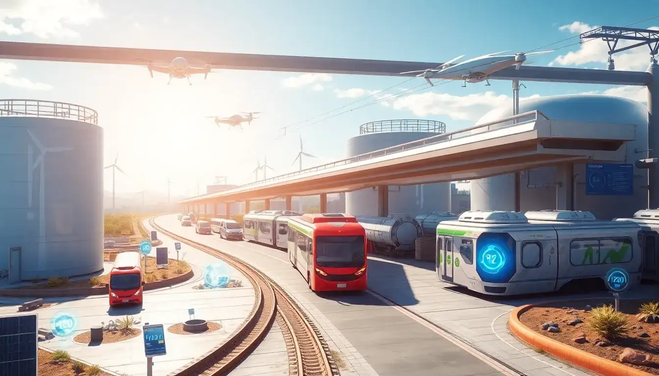 How does the energy density of hydrogen affect its transportation and distribution