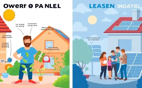 What are the benefits of owning solar panels versus leasing them