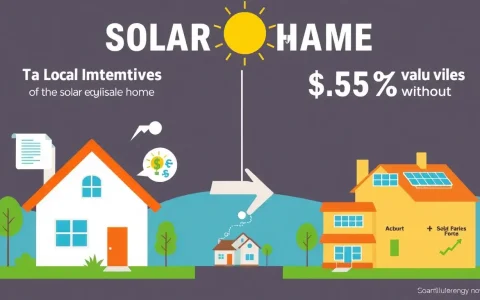 How do local incentives and tax benefits influence the resale value of solar-equipped homes