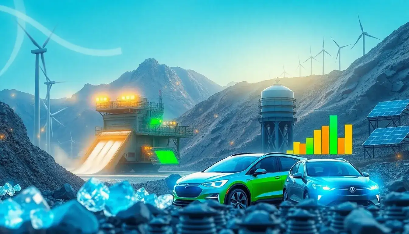 What role does lithium production play in the energy storage market