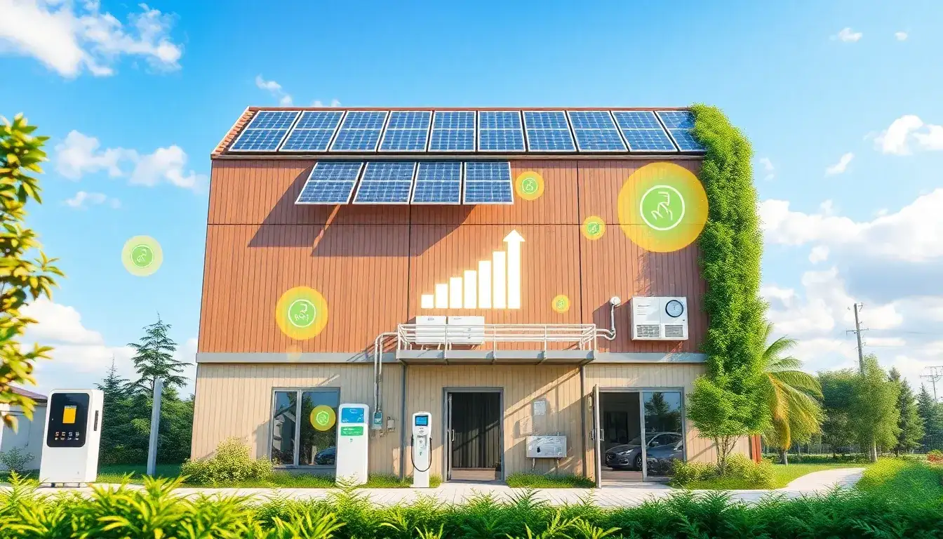 What are the benefits of integrating energy storage with building technology according to Johnson Controls