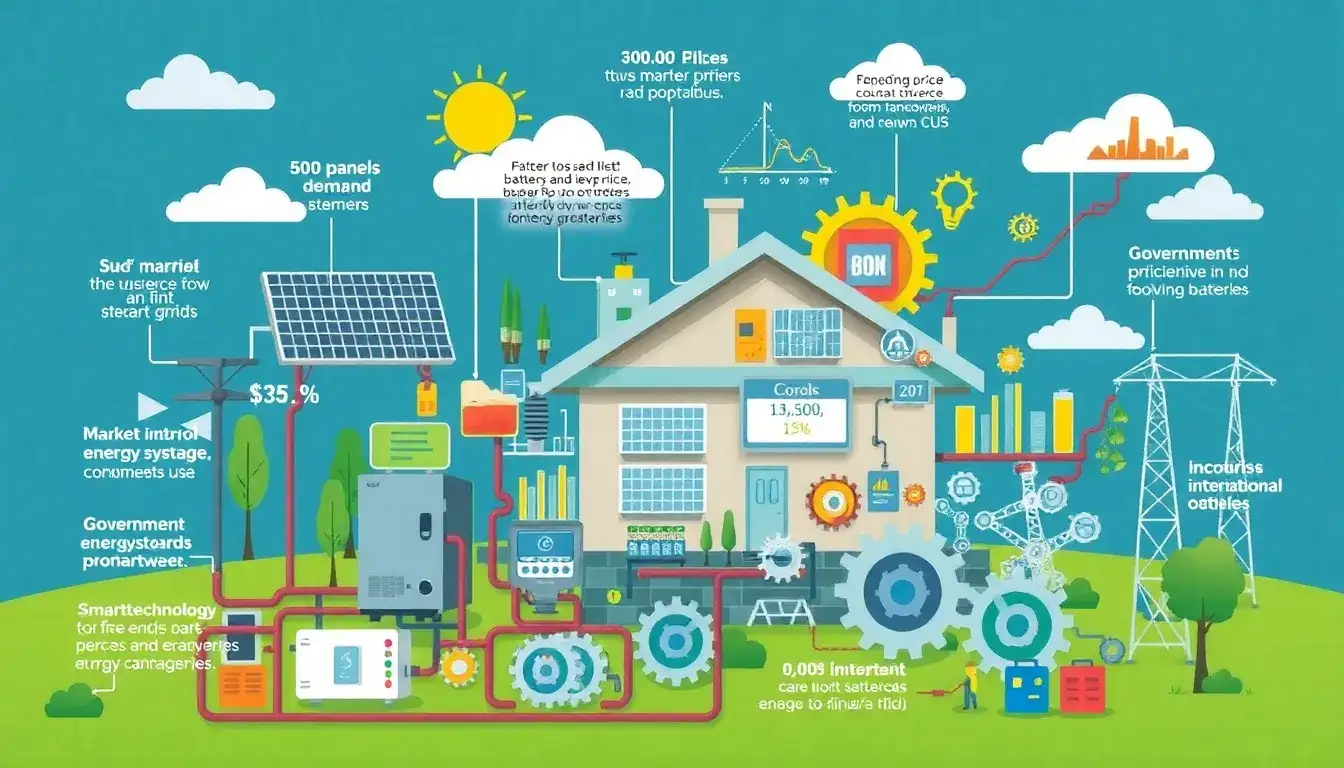 What are the main factors influencing the cost of residential energy storage systems