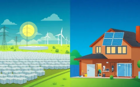 What are the main differences between utility-scale and residential battery storage