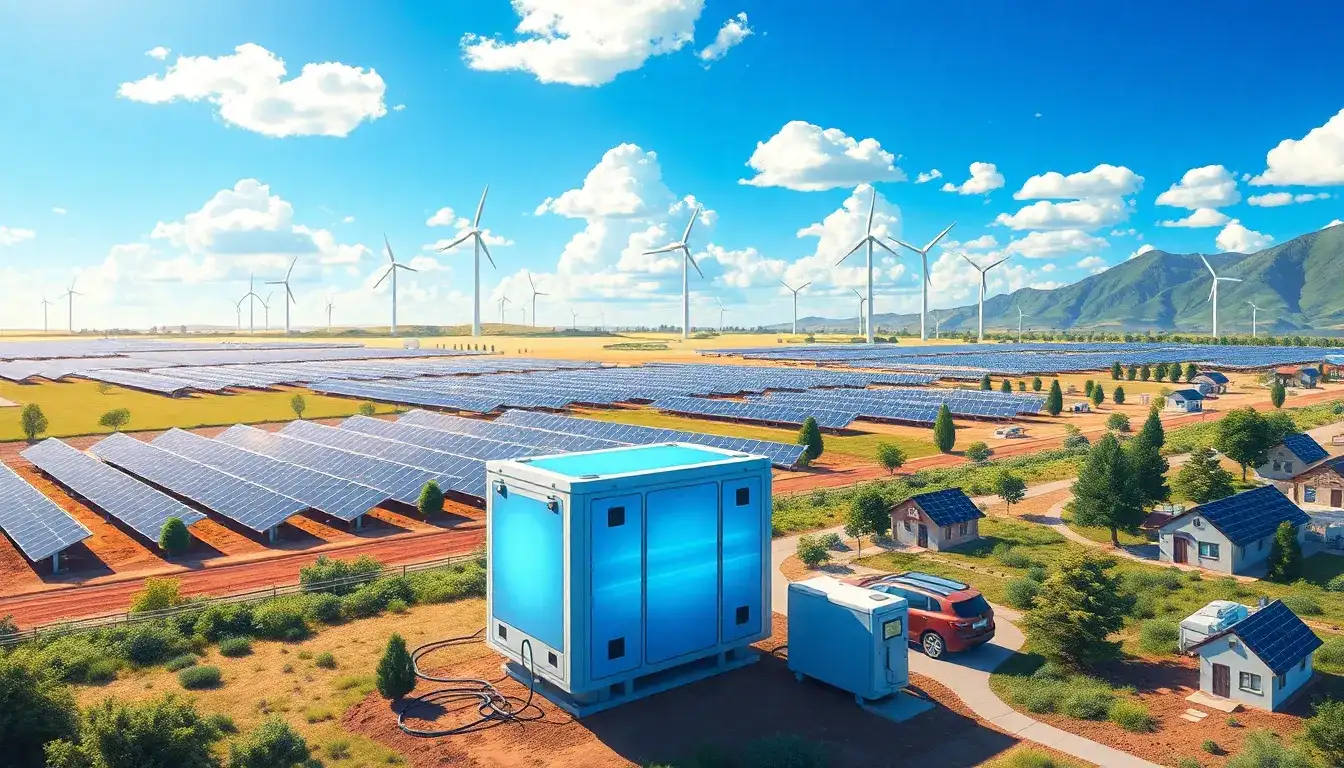 How does battery storage support the transition to clean energy