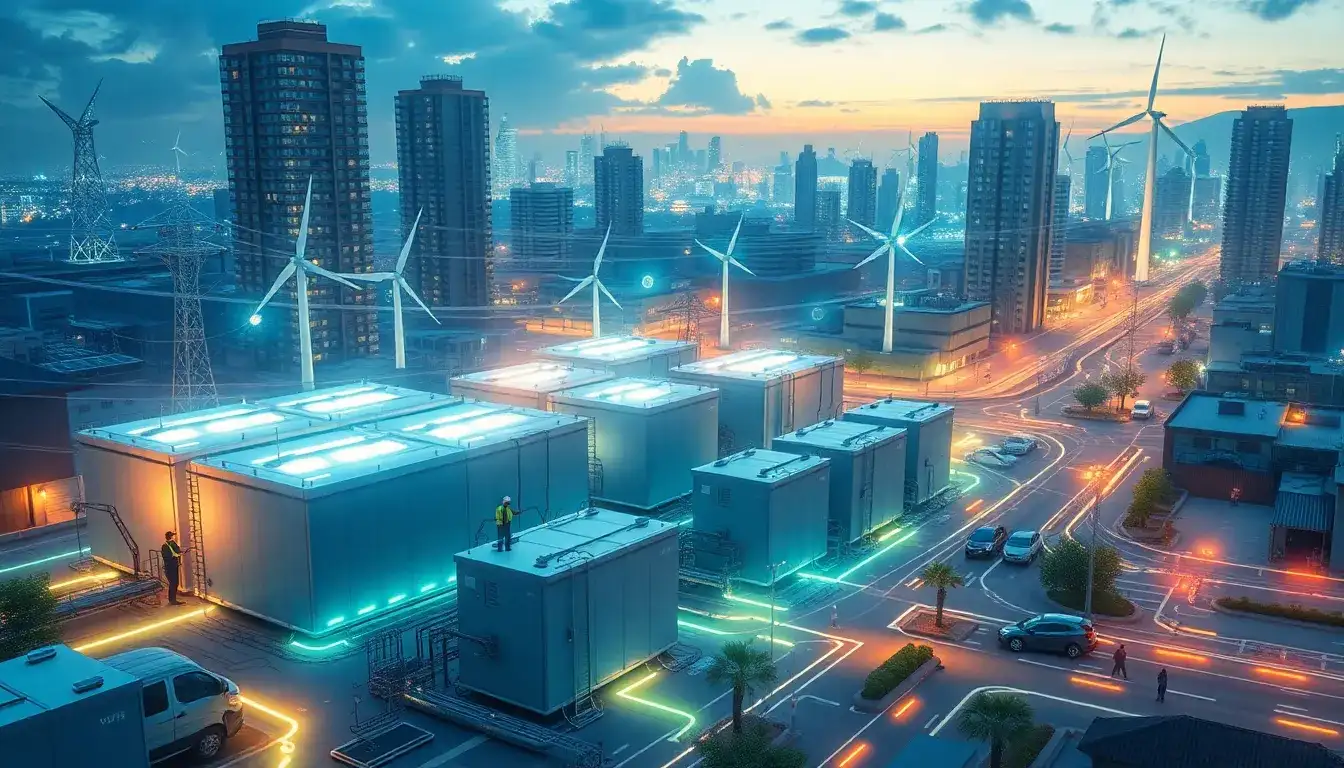 How do battery storage systems improve grid resilience