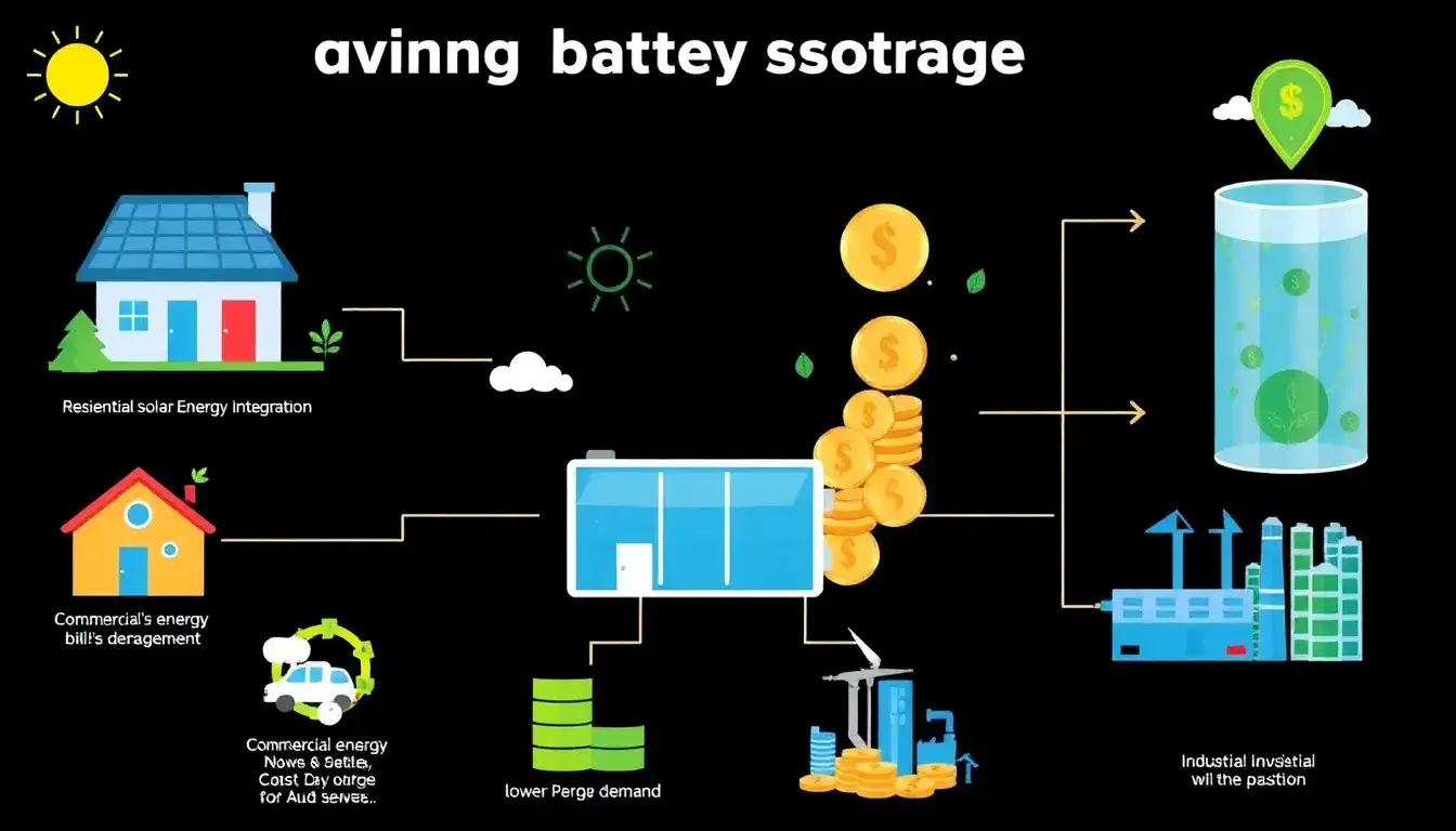 What are the cost savings associated with battery storage systems