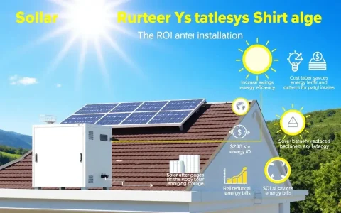 How does battery storage impact the overall ROI of a solar panel system