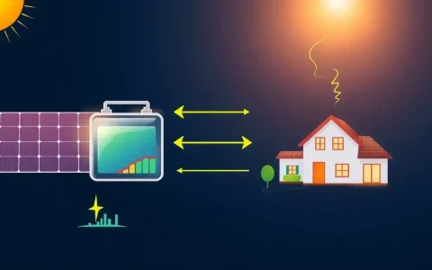 How does battery storage impact the overall efficiency of solar power systems
