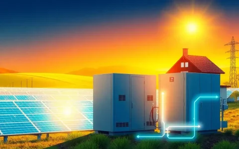 How does battery storage help in reducing the reliance on grid power during low sunlight periods