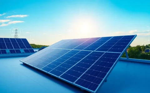 How do smart solar panels use IoT capabilities to enhance efficiency