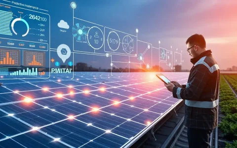 How does IoT help in predicting maintenance needs for solar panels