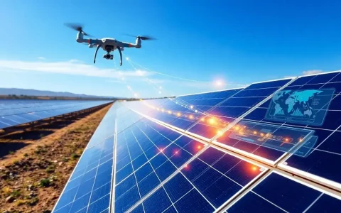 How does IoT technology help in detecting early signs of damage in solar panels