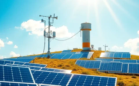 What role do weather stations play in solar panel monitoring