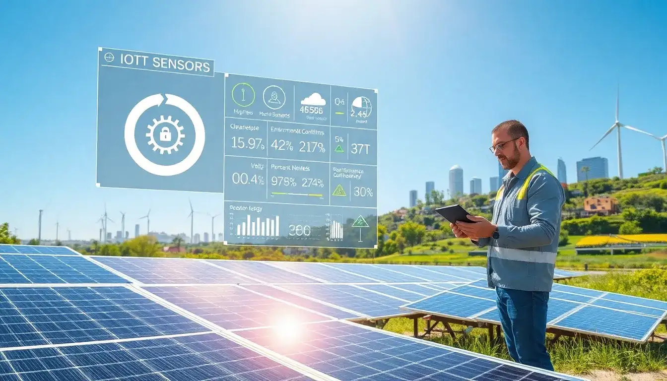 Can IoT sensors predict when solar panels need cleaning