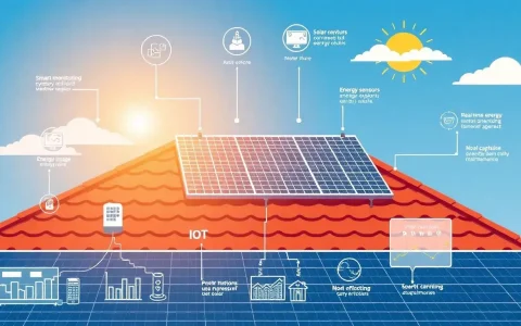 How does IoT improve the efficiency of solar panels