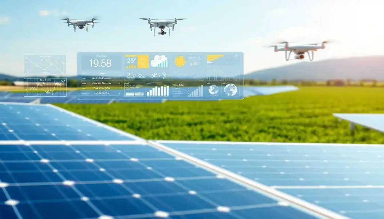 How does IoT help in predicting solar panel performance