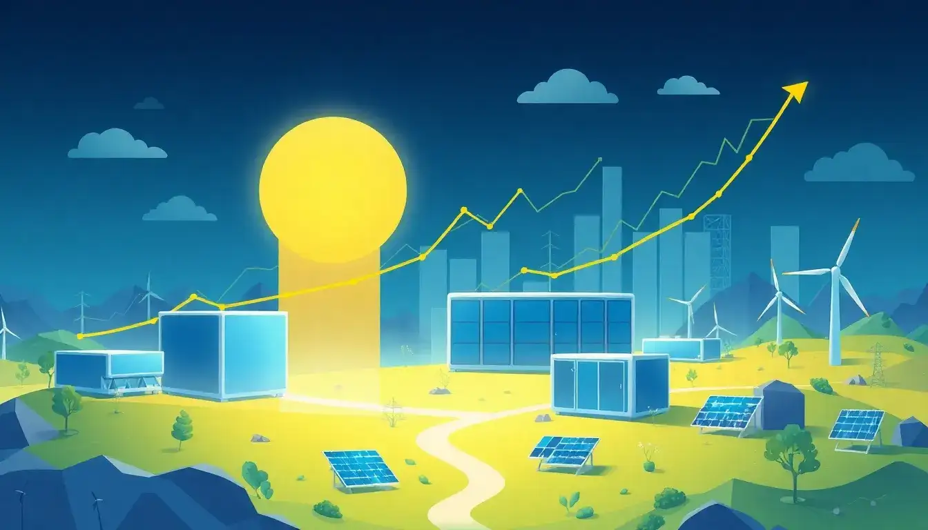 What are the projected cost trends for utility-scale battery storage systems over the next decade