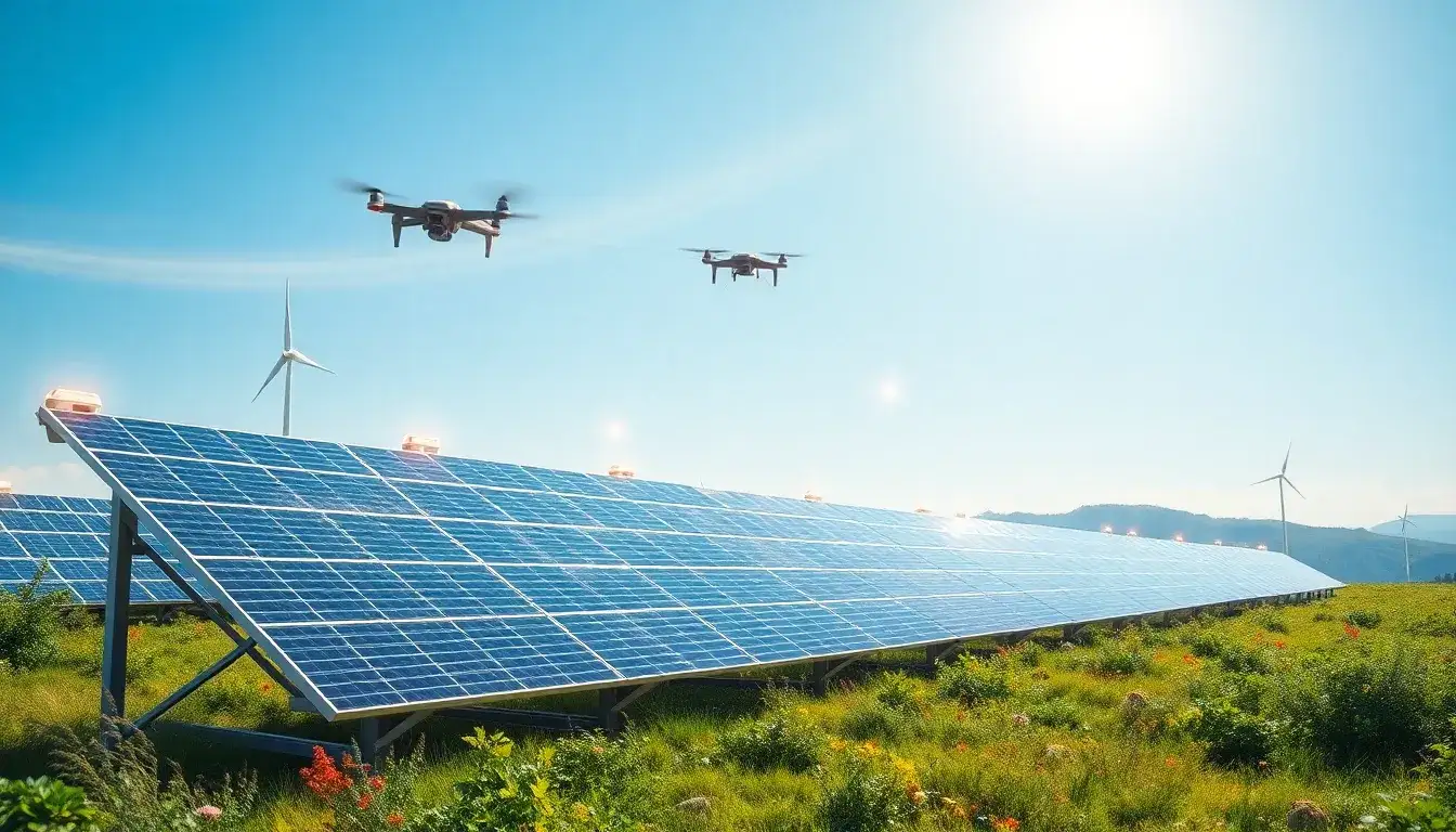 How does IoT improve the efficiency of solar panel systems