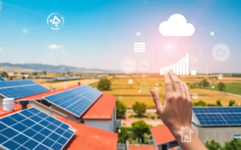 How does IoT enable remote control of solar panel systems