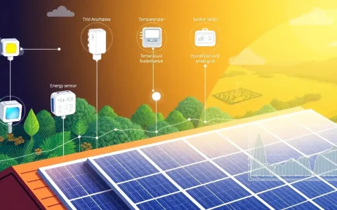 What types of sensors are used in IoT solar panel systems