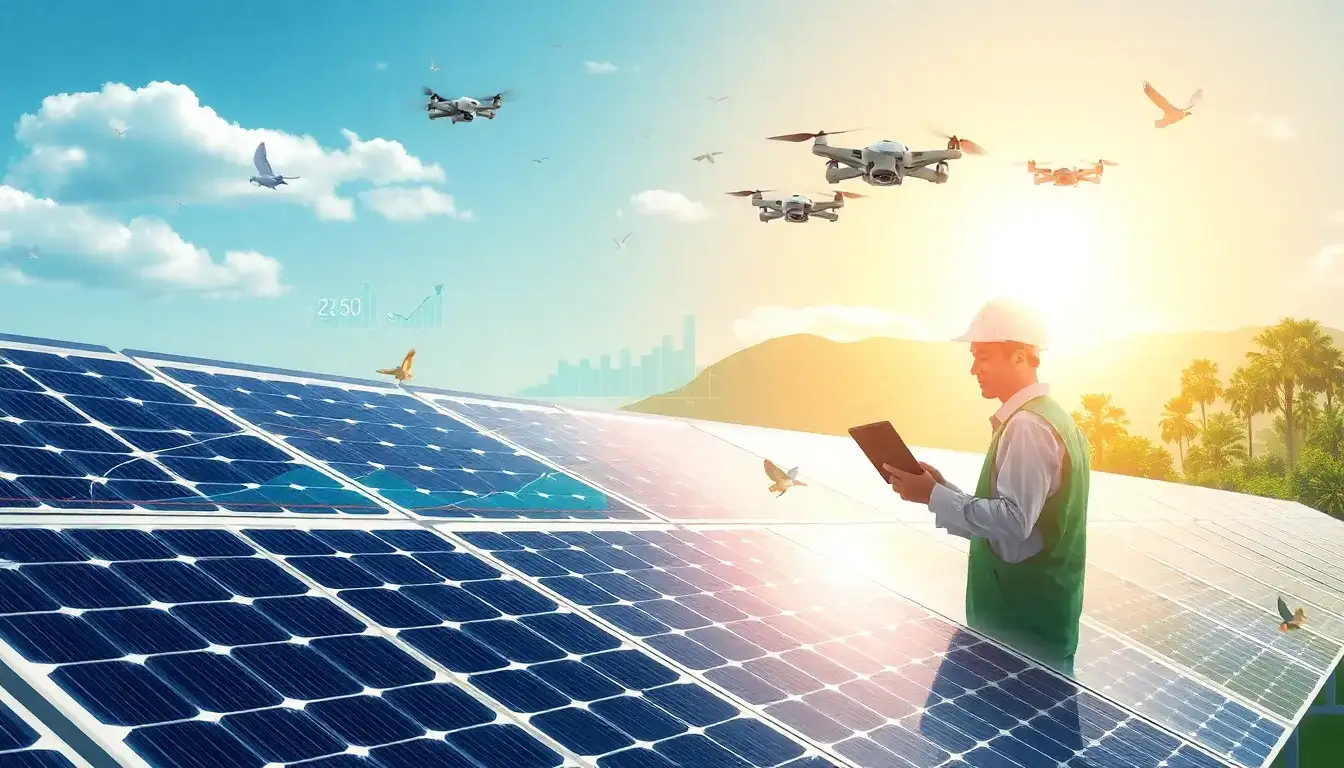 How does predictive maintenance reduce the overall cost of solar panel maintenance