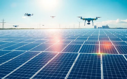 How does IoT technology detect early signs of damage in solar panels