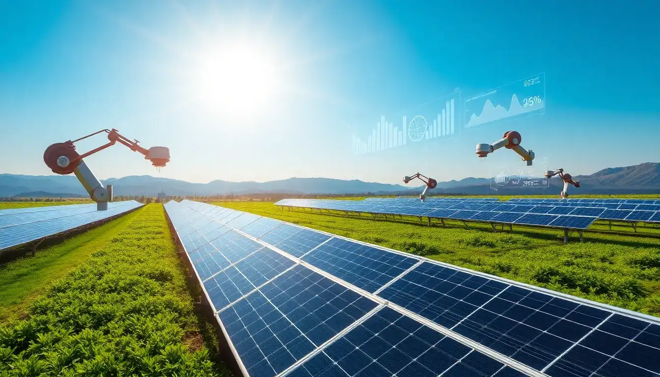 What role does AI play in optimizing solar panel efficiency