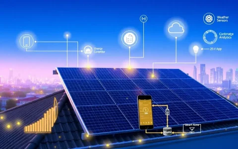 How does IoT technology improve the energy management of solar panels