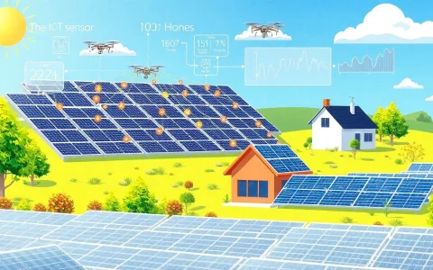 How does real-time data from IoT sensors help in maintaining solar panels