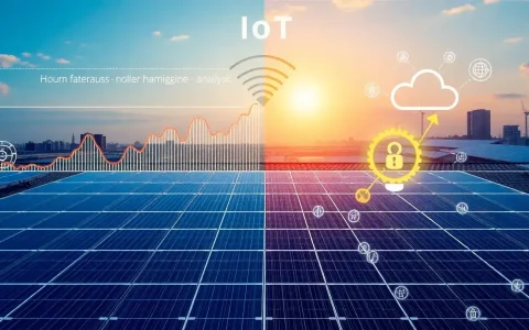 How does IoT technology differentiate between normal performance variations and potential issues in solar panels