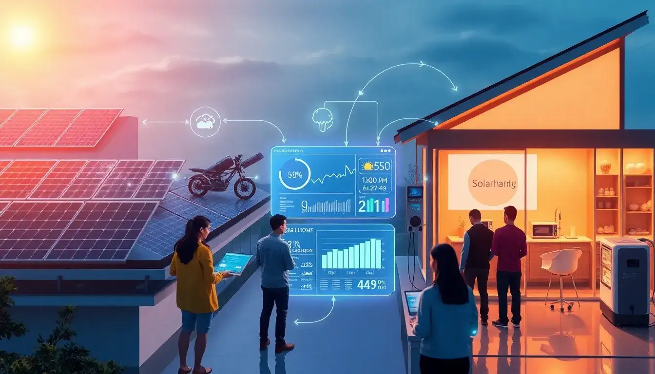 How does real-time data integration enhance customer experience in solar energy systems