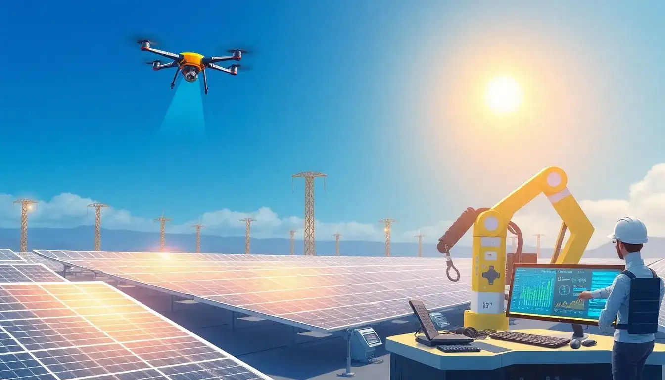 How does predictive maintenance reduce unplanned outages in solar power plants