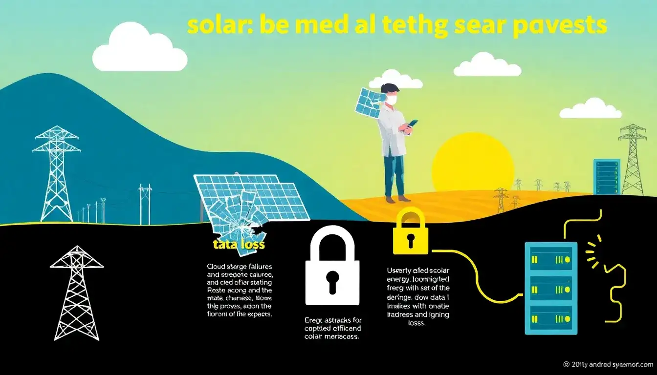 What are the most common causes of data loss in solar projects