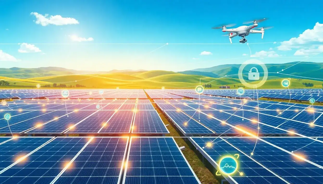 How does real-time data improve predictive maintenance for solar energy systems
