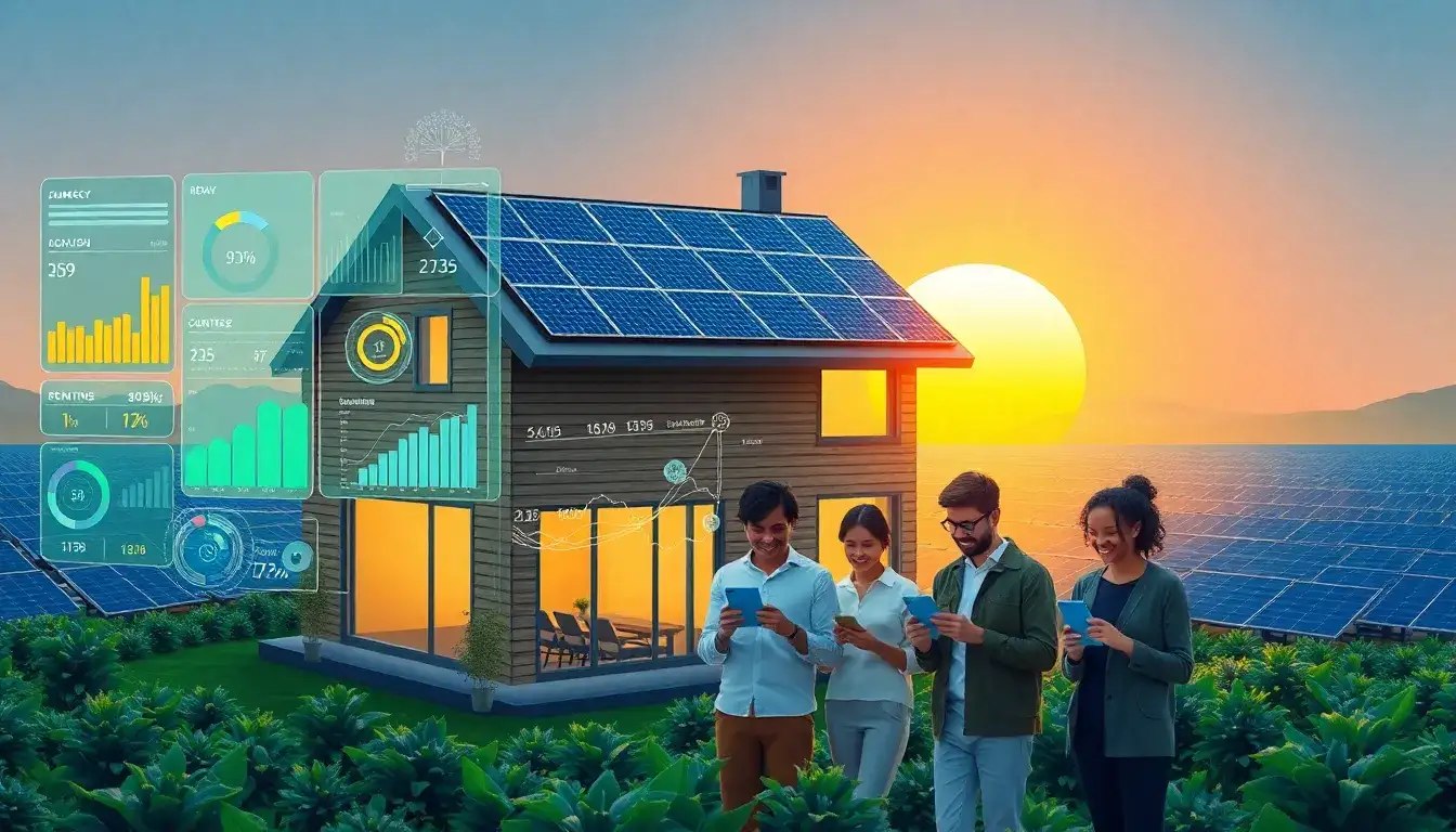 How does real-time data enhance customer engagement in solar energy management