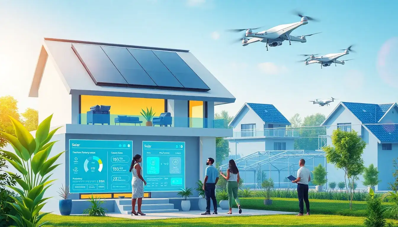 What role does AI play in enhancing the customer experience for solar energy users